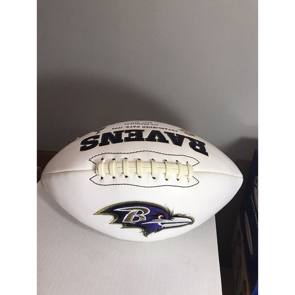 TYLER HUNTLEY SIGNED FOOTBALL BALTIMORE RAVENS Logo Autographed - Picture 3 of 6